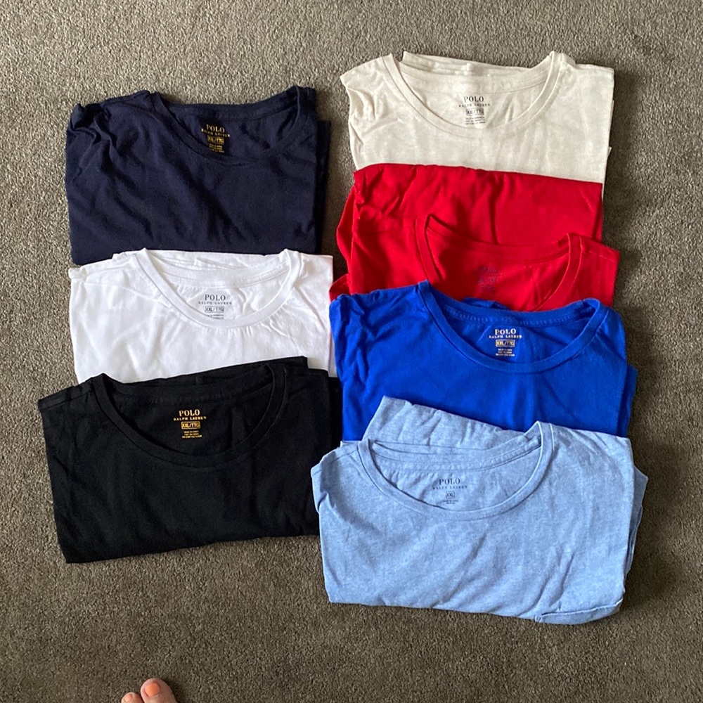 7 xxl polo t-shirts